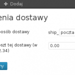 konnfiguracja dostawy